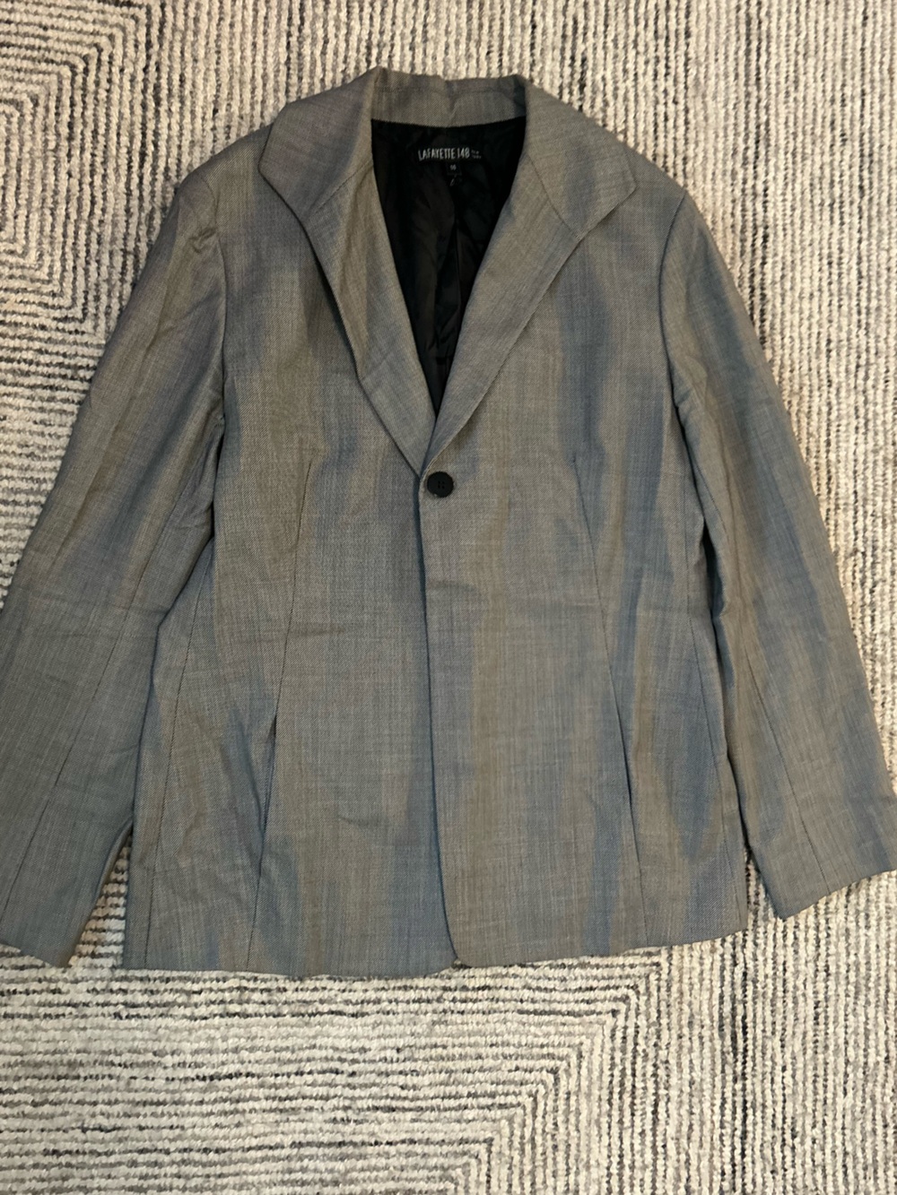 Lafayette 148 New York Blazer Size 14 Wool Women’s Minimalist